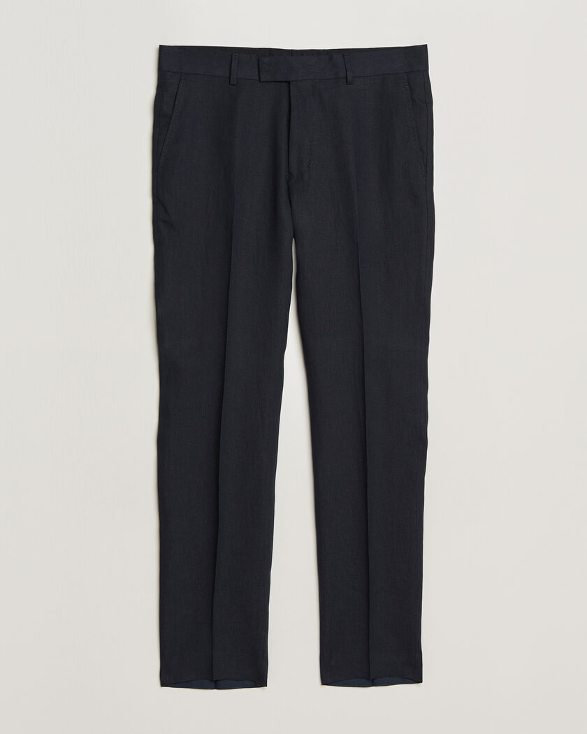 Tiger of Sweden Tenuta Linen Suit Trousers Midnight Blue – Blå