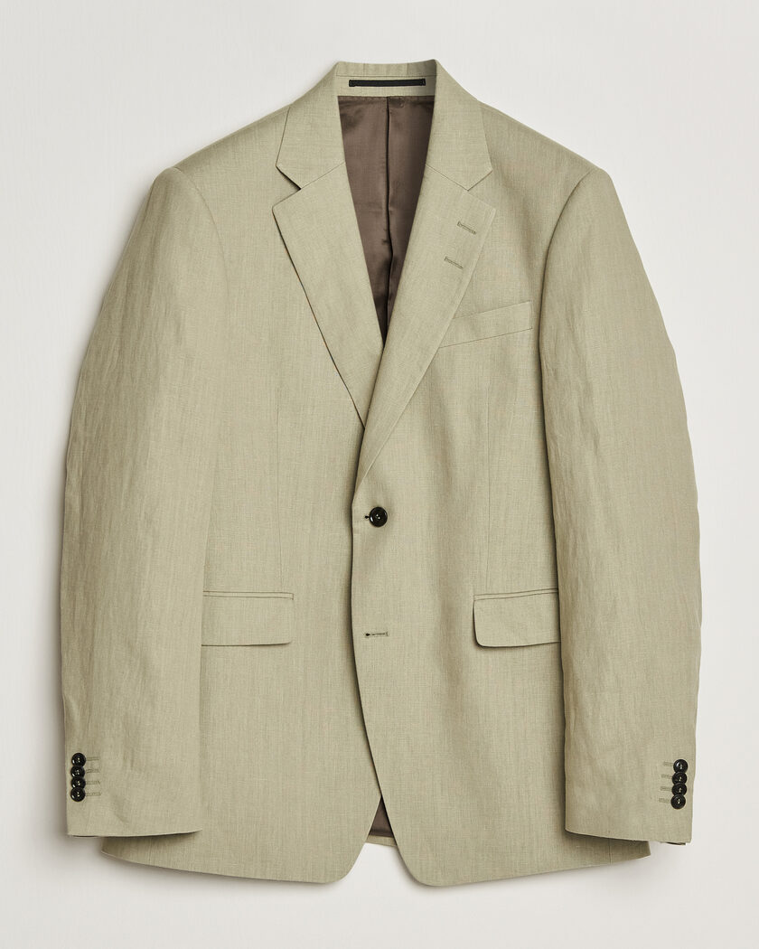 Tiger of Sweden Justin Linen Suit Blazer Mole – Grøn