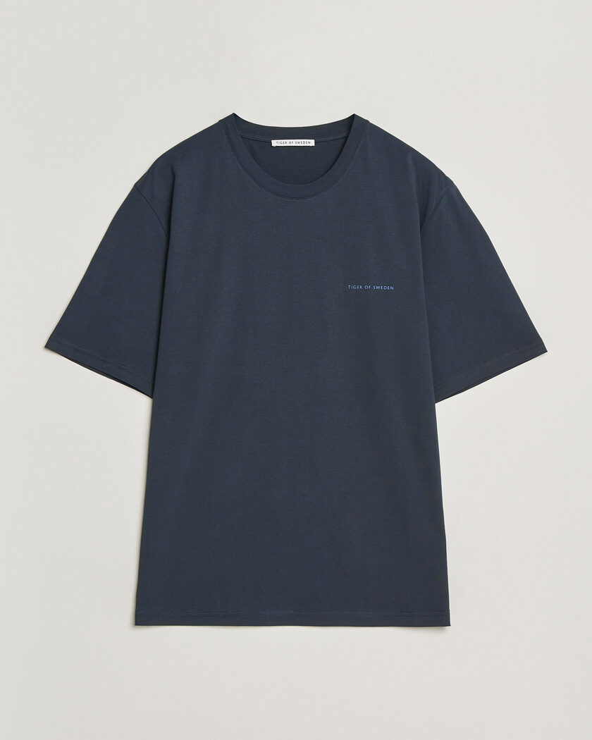 Tiger of Sweden Pro Logo Crew Neck T-Shirt Light Ink – Blå