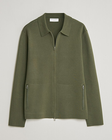 Tiger of Sweden Celyn Knitted Full Zip Kalamata Green – Grøn