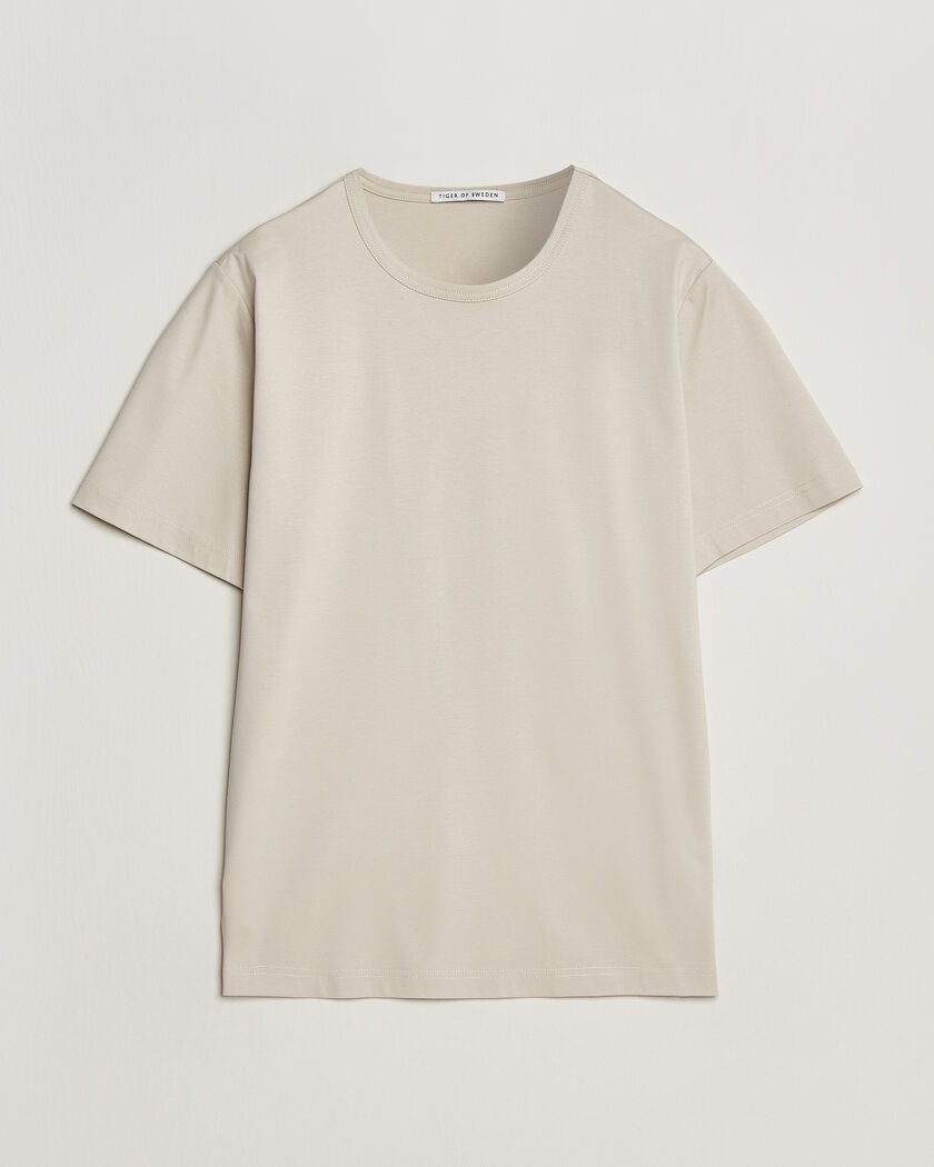 Tiger of Sweden Olaf Mercerized Cotton T-Shirt Seline Grey – Grå