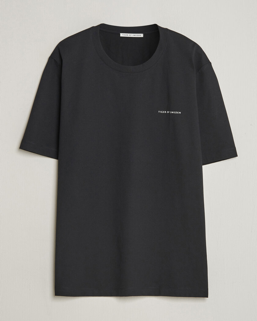  Tiger of Sweden Pro Cotton Logo T-Shirt Black – Sort