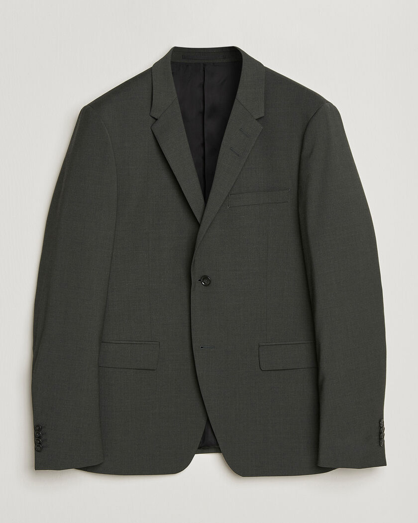 Tiger of Sweden Jamie Wool Travel Suit Blazer Olive Extreme – Grøn