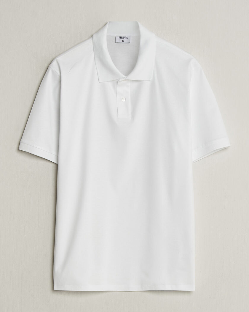 Filippa K Technical Cotton Polo White – Hvid