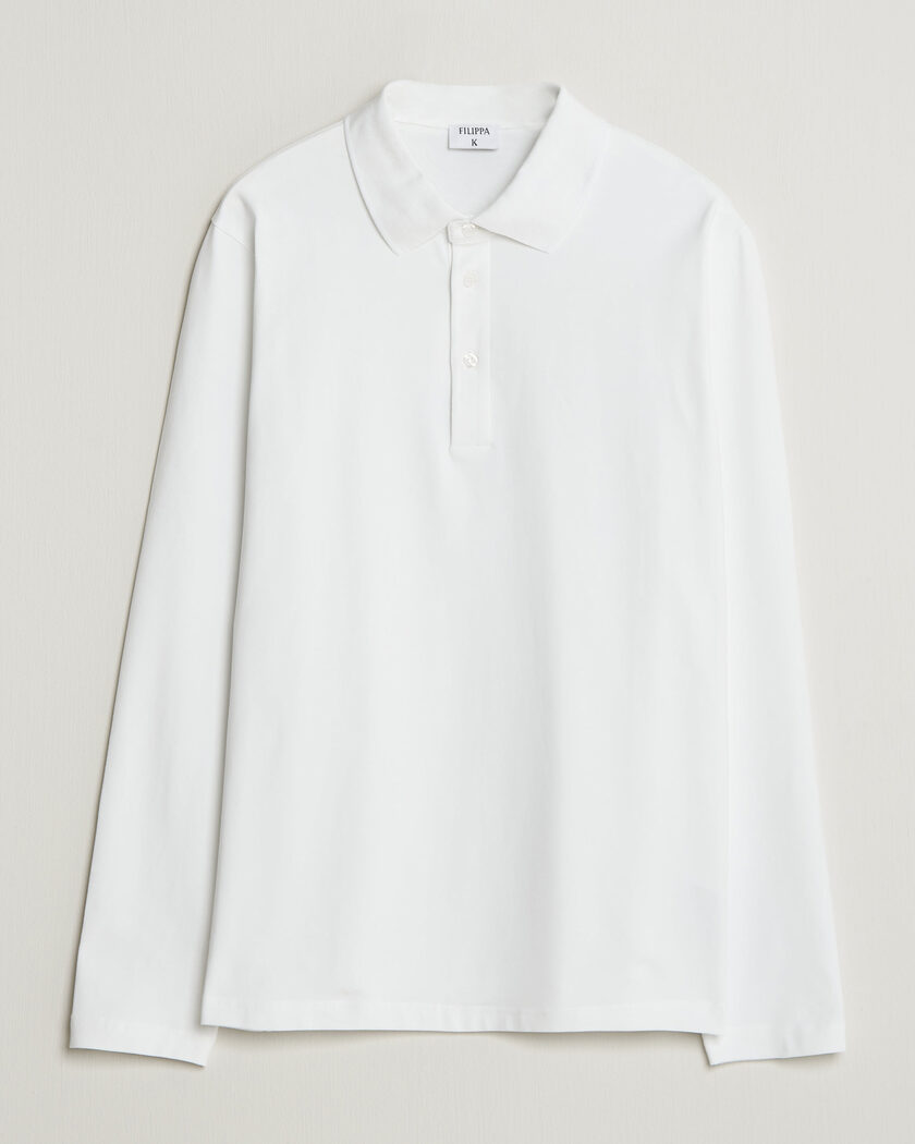 Filippa K Luke Stretch Polo Shirt White – Hvid