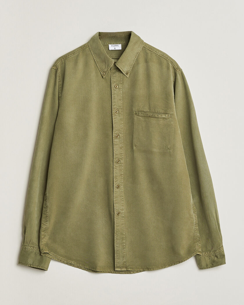 Filippa K Zack Lyocell Shirt Laurel Green – Grøn
