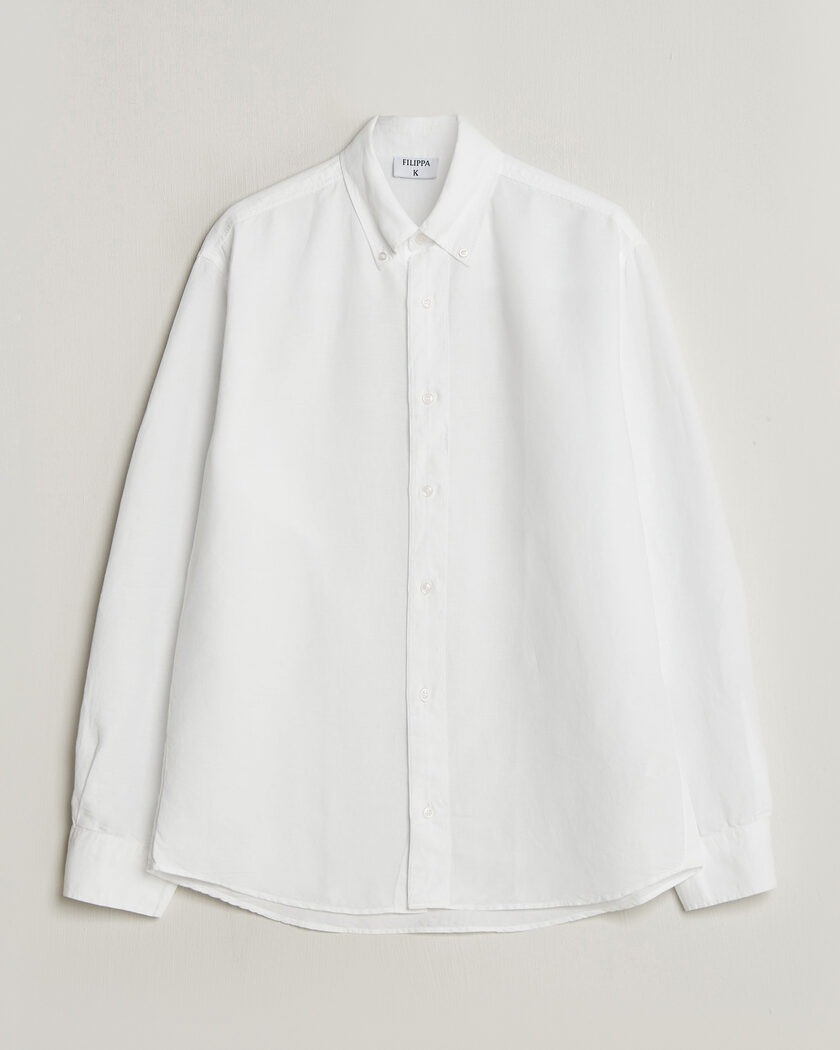 Filippa K Relaxed Cotton/Linen Shirt White – Hvid