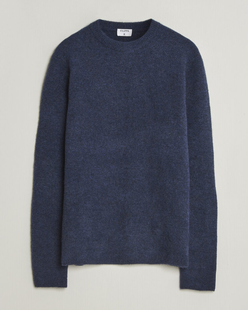Filippa K Yak Knitted Sweater Night Teal – Blå