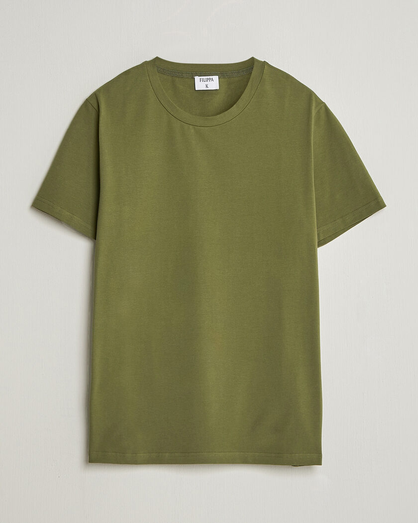 Filippa K Soft Lycra T-Shirt Laurel Green – Grøn
