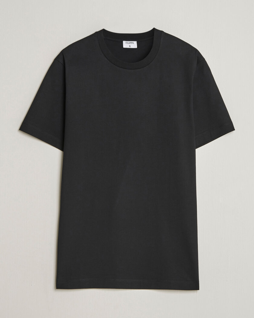 Filippa K Filip Crew Neck T-Shirt Black – Sort