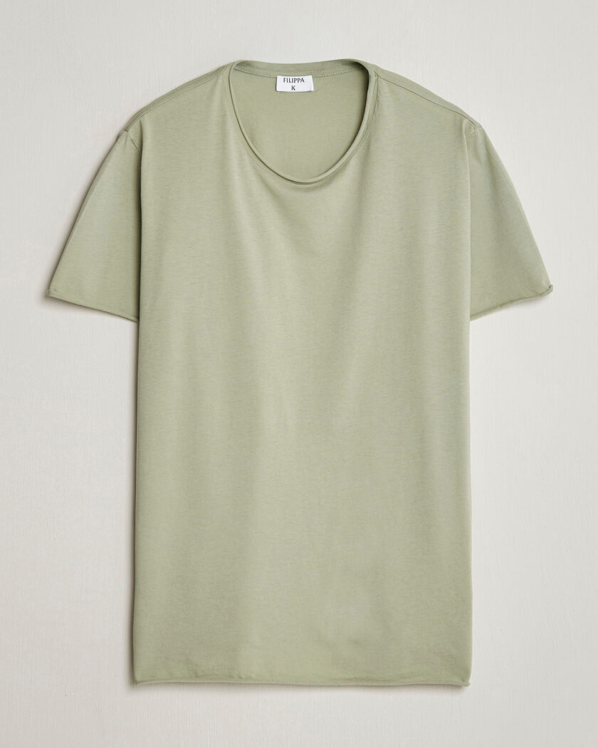 Filippa K Roll Neck Crew Neck T-Shirt Light Green – Grøn