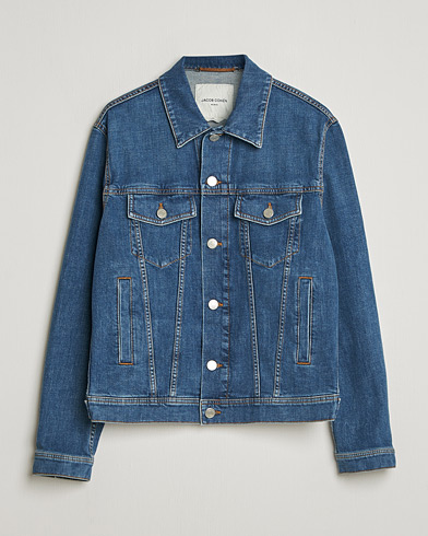 Jacob Cohën Denim Trucker Jacket Mid Blue – Blå