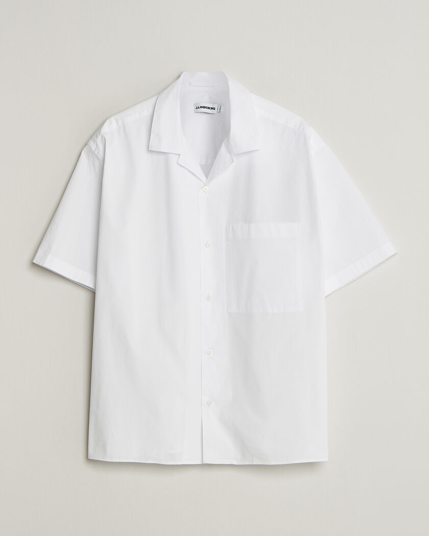 J.Lindeberg Ellis Cotton Resort Shirt White – Hvid
