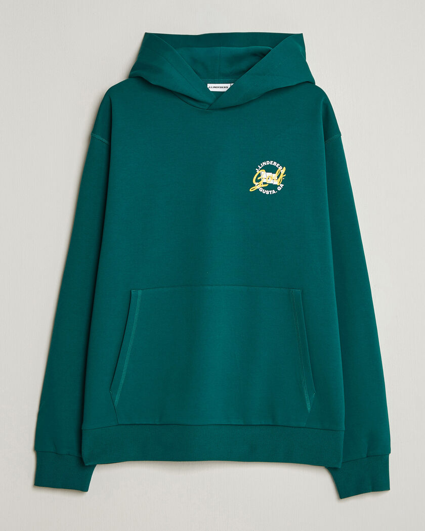 J.Lindeberg Club Masters Tour Hoodie Forest Biome – Grøn