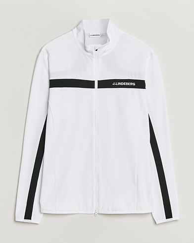 J.Lindeberg Jarvis Mid Layer Full Zip White – Hvid