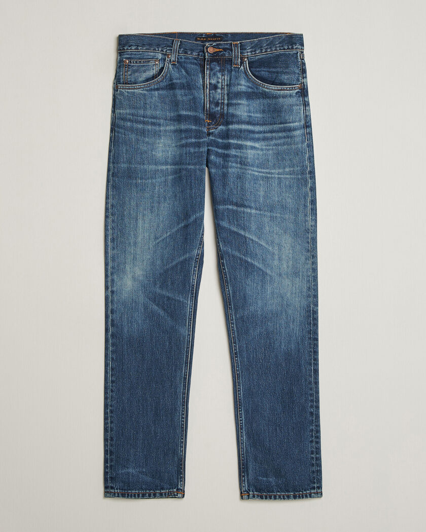 Nudie Jeans Steady Eddie II Jeans Muted Tracks – Blå