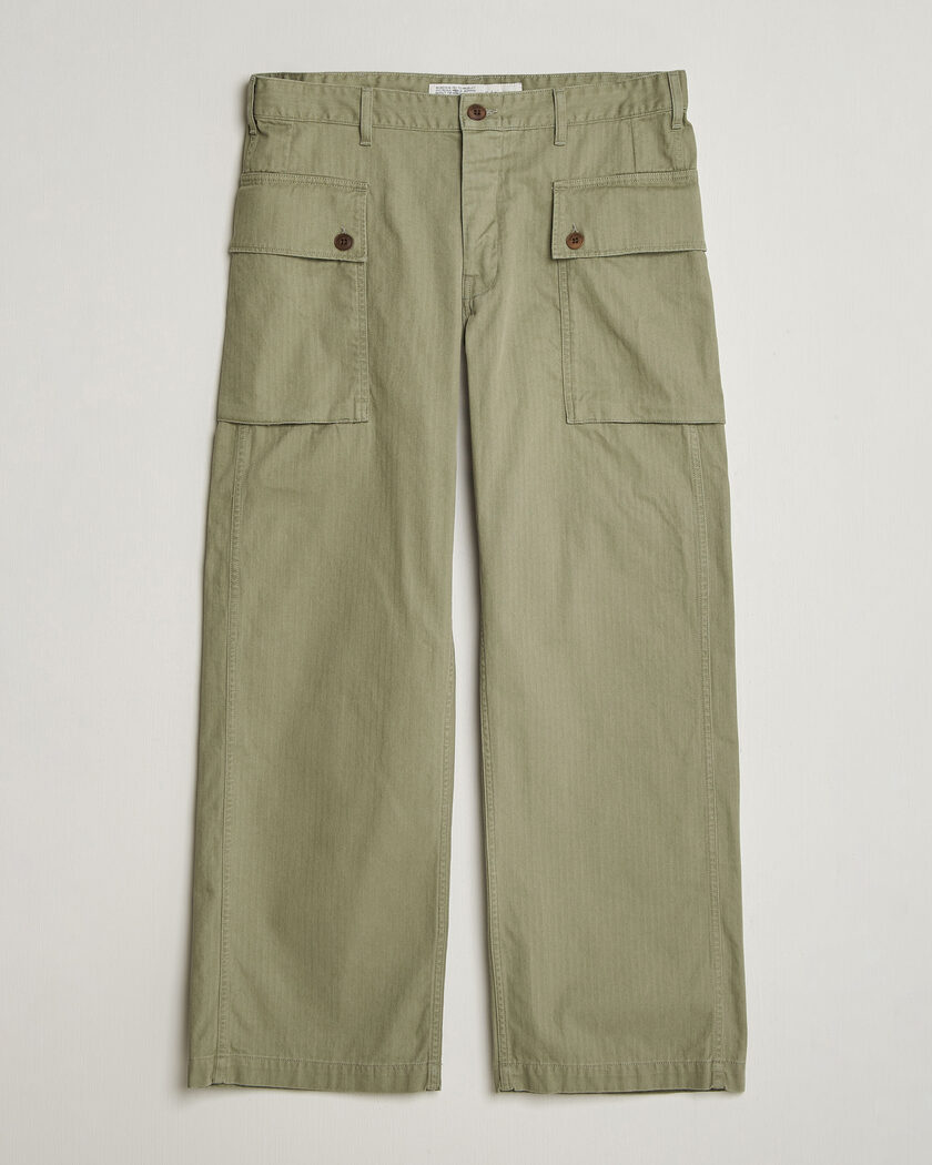 Nudie Jeans Loud Larry Pants Pale Green – Grøn