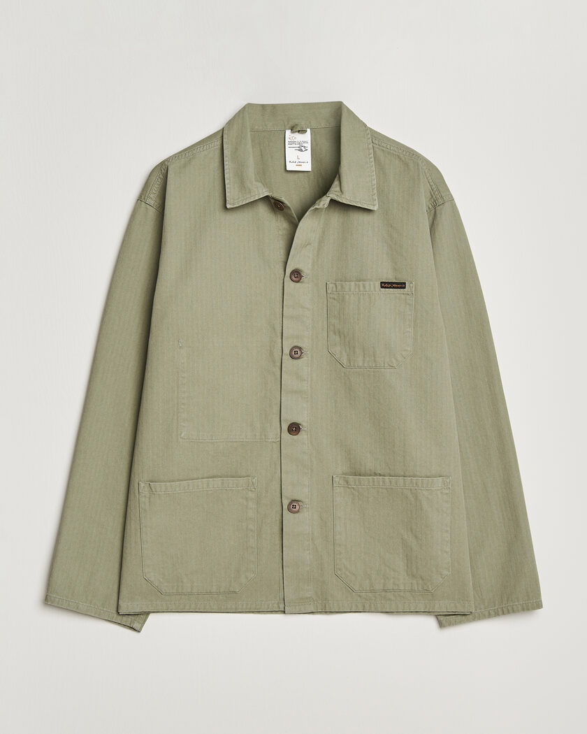 Nudie Jeans Buddy Chore Jacket Pale Green – Grøn