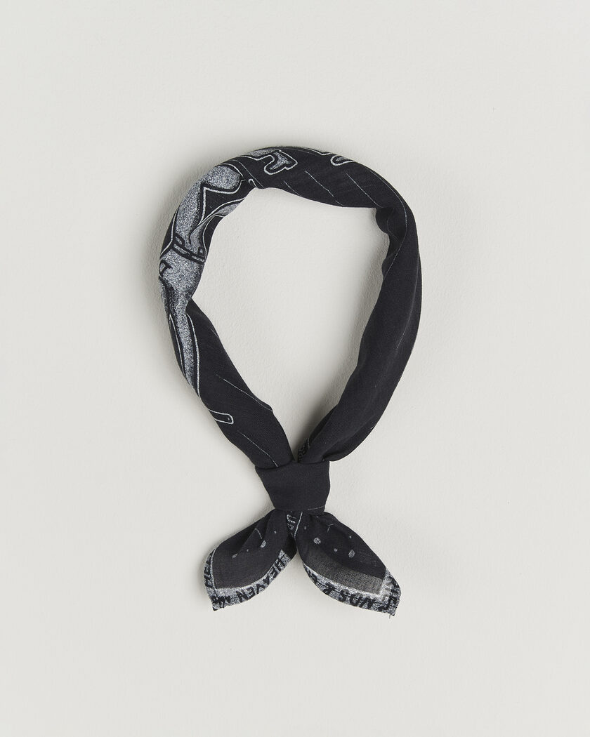Nudie Jeans Ingrid Printed Bandana Black – Sort