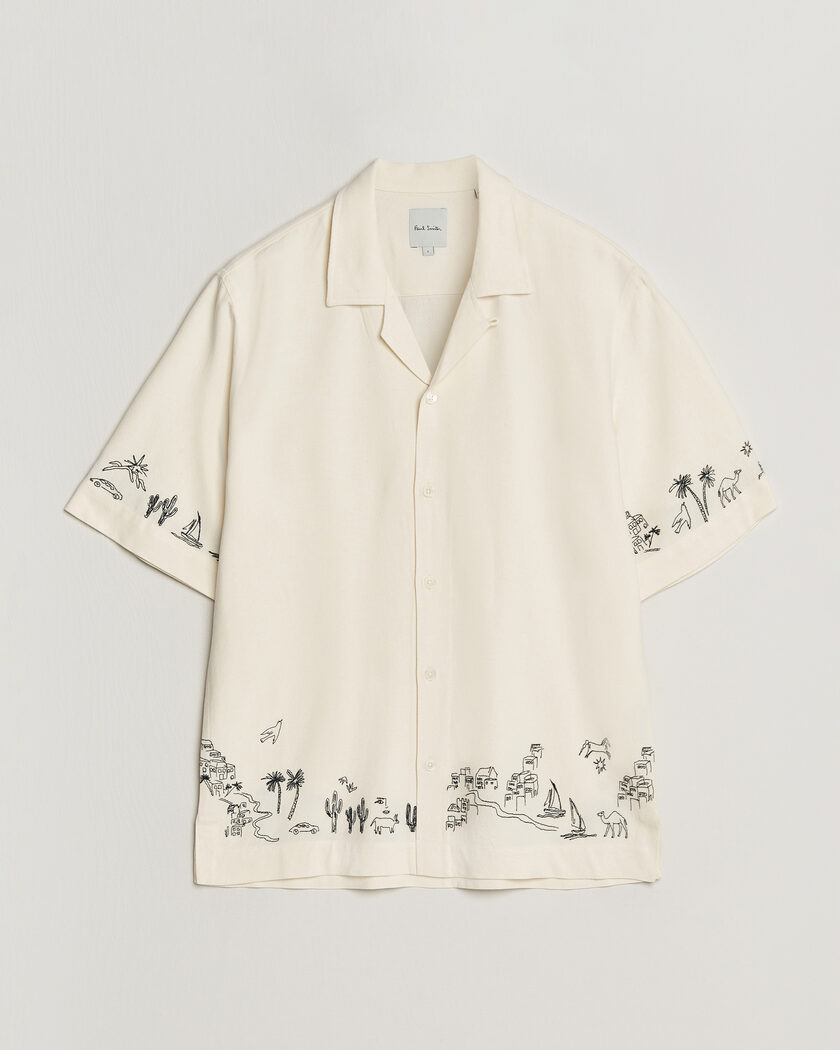 Paul Smith Embroidered Short Sleeve Shirt White – Hvid