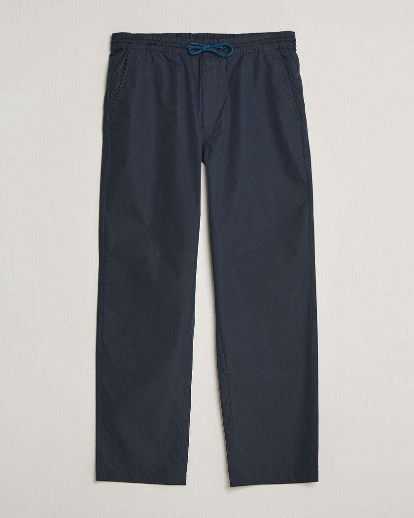 PS Paul Smith Casual Cotton Drawstring Trousers Navy – Blå