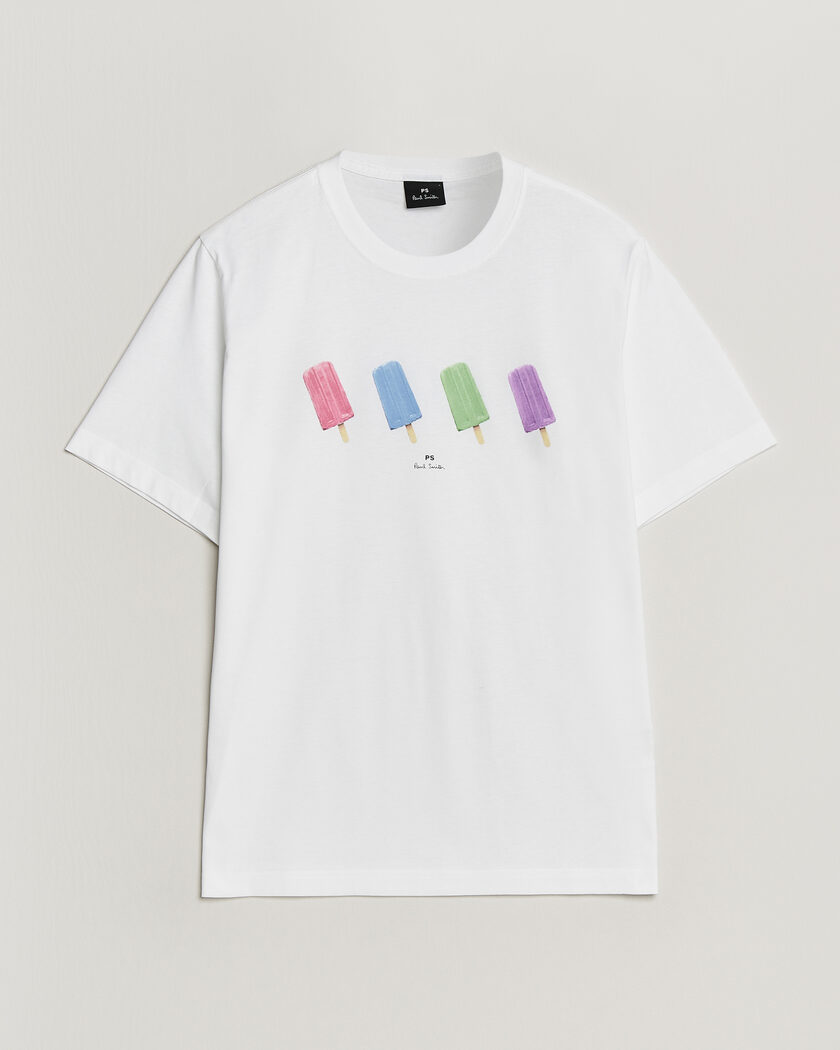 PS Paul Smith Lollies Printed T-Shirt White – Hvid