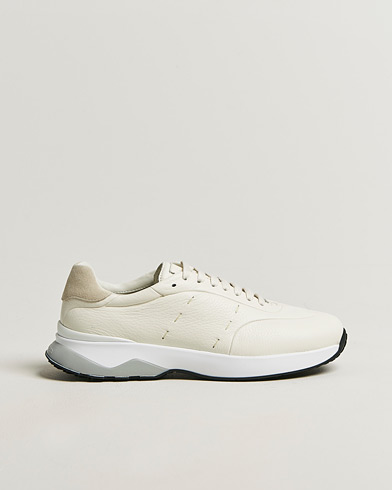 Kiton Deerskin Running Sneakers White – Hvid