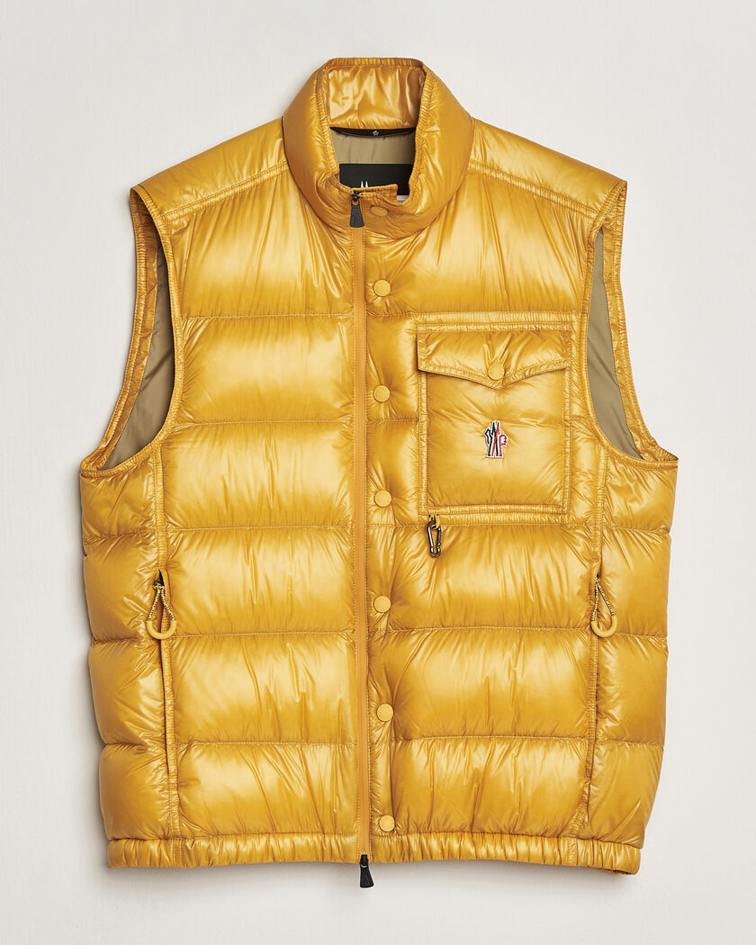 Moncler Grenoble Uychi Down Vest Yellow – Gul