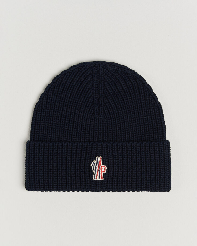 Moncler Grenoble Rib Beanie Navy – Blå