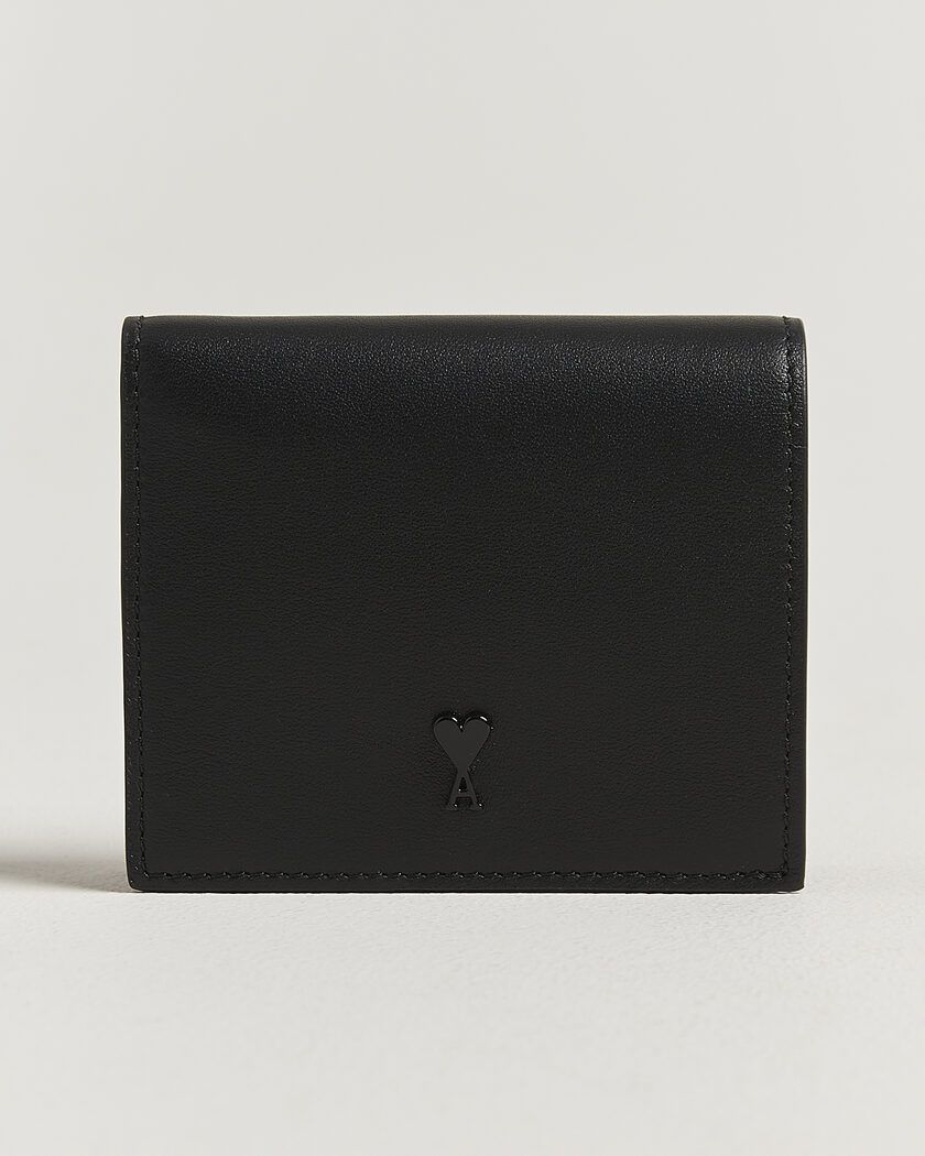 AMI Tonal Heart Logo Wallet Black – Sort