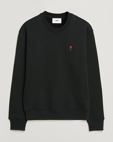 AMI Heart Logo Sweatshirt Black – Sort