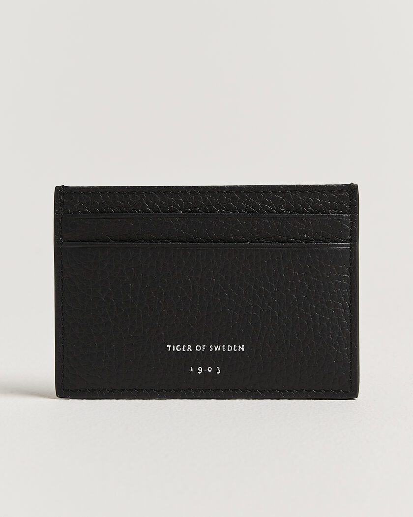 Tiger of Sweden Wharf Leather Card Holder Black – Sort