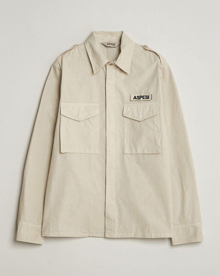 Aspesi Cotton Field Shirt Sand – Beige