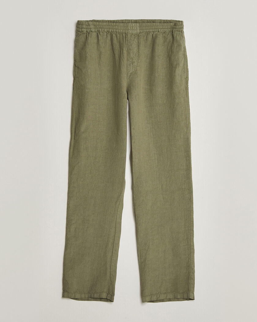 Aspesi Ventura Linen Pants Military – Grøn