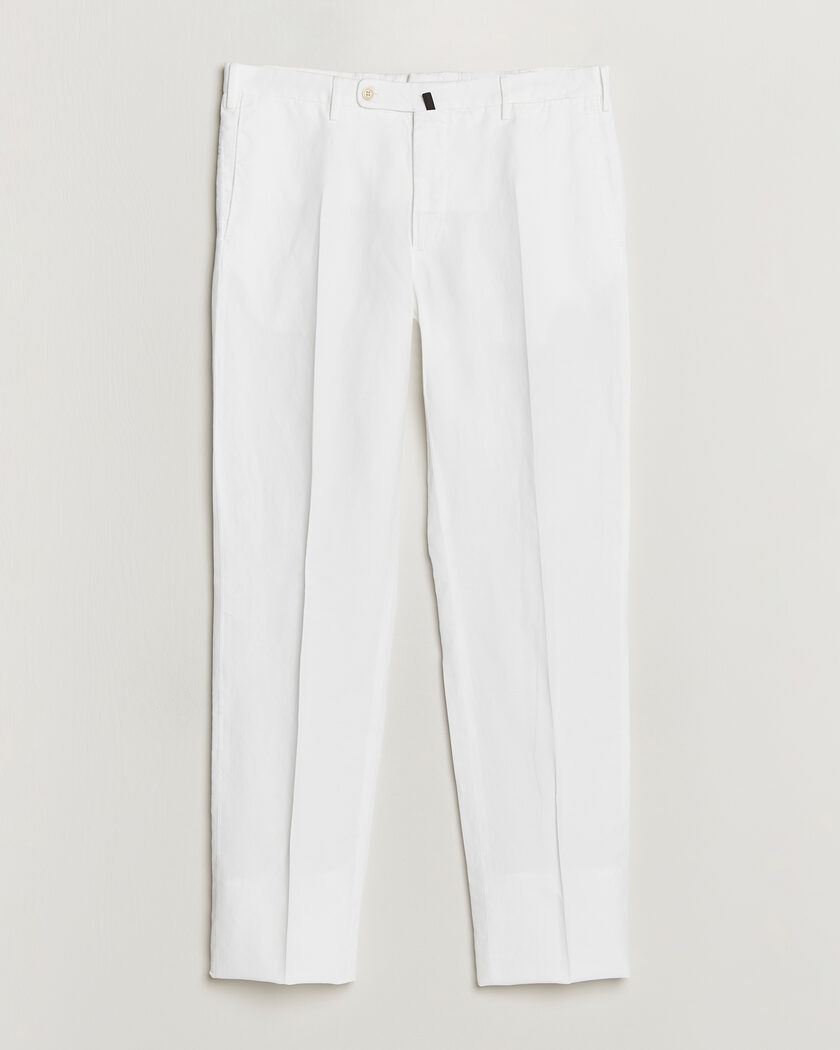 Incotex Regular Fit Chinolino Trousers White – Hvid