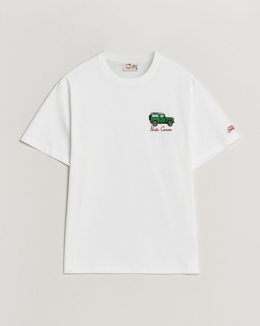 MC2 Saint Barth Printed Cotton T-Shirt Car Cervo – Hvid