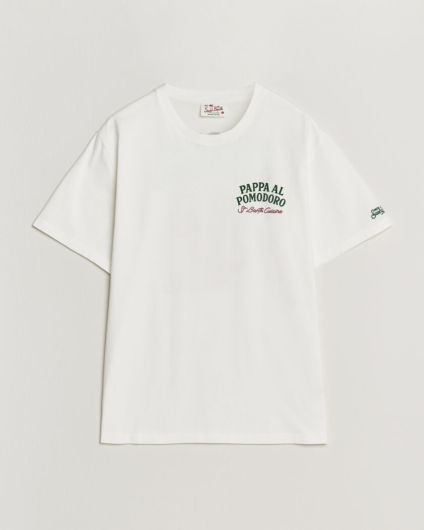 MC2 Saint Barth Back Printed Cotton T-Shirt Pappa Pomodoro – Hvid
