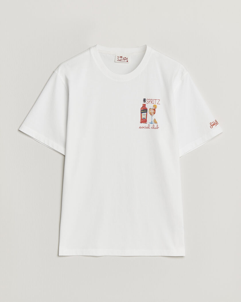 MC2 Saint Barth Printed Cotton T-Shirt Social Spritz – Hvid