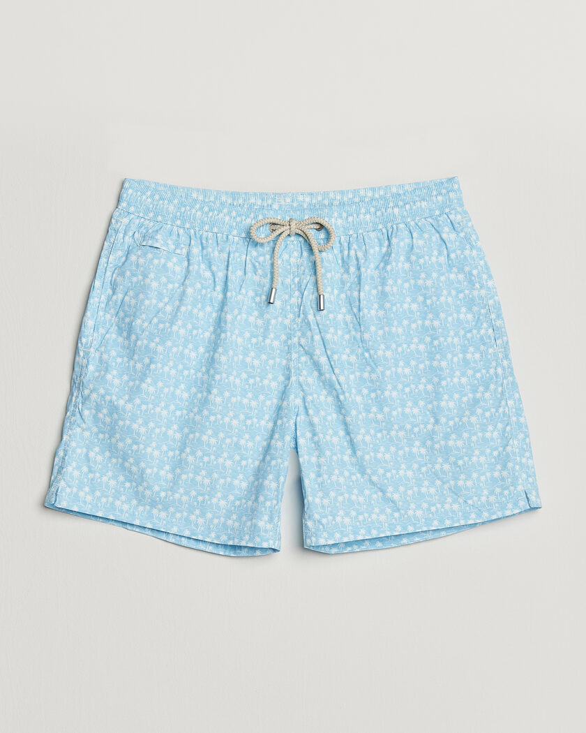 MC2 Saint Barth Printed Swim Shorts Blue Palms – Blå