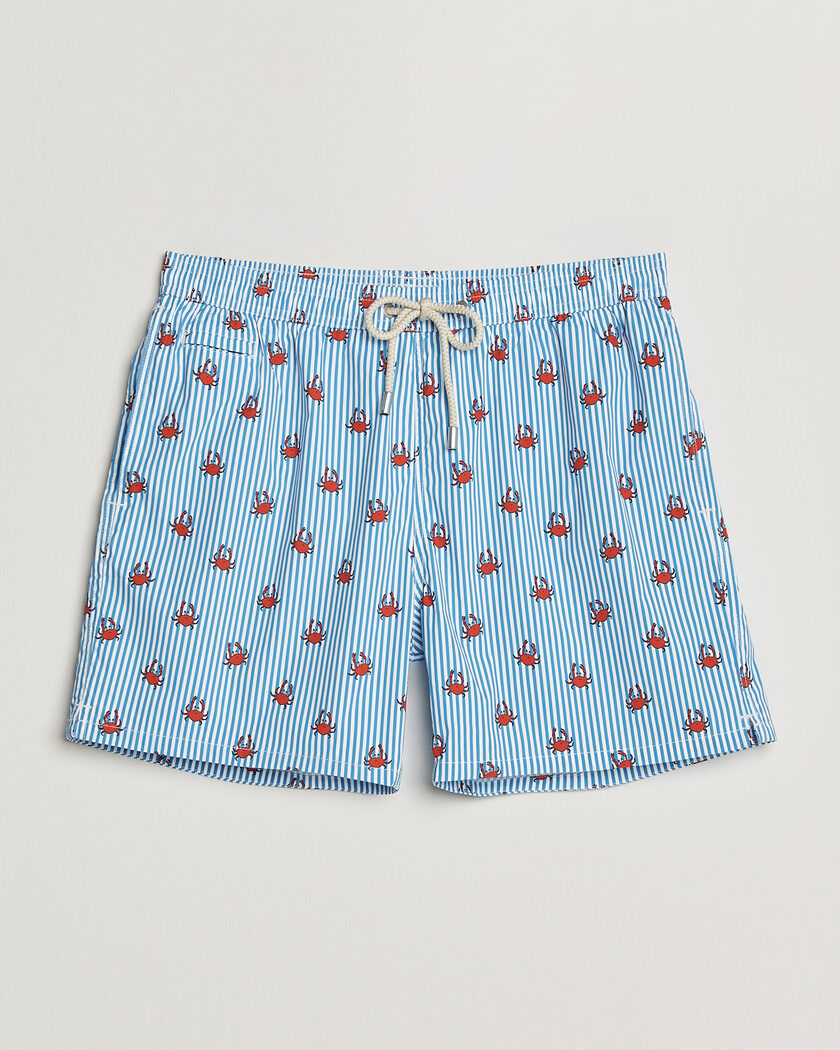 MC2 Saint Barth Printed Swim Shorts Blue Crabs – Blå