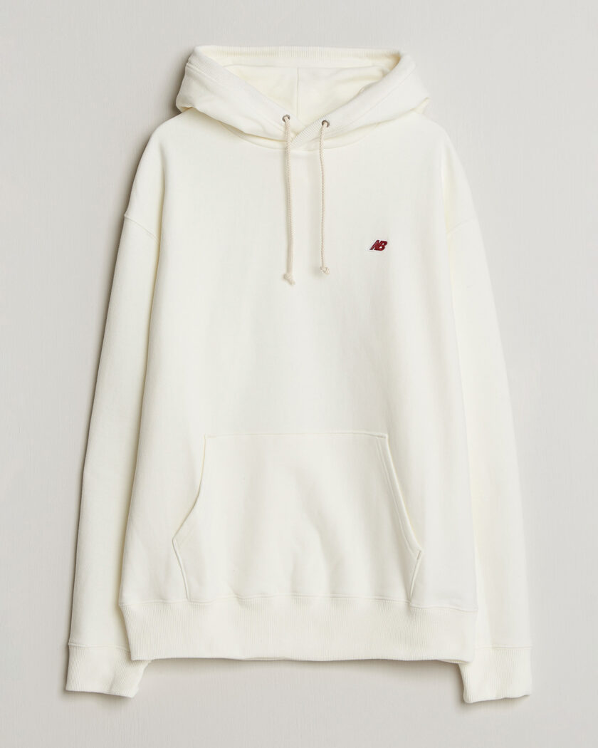 New Balance Made In USA Core Hoodie Sea Salt – Hvid