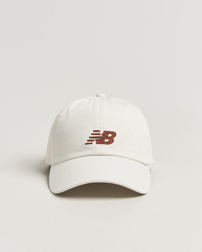 New Balance 6 Panel Logo Cap Sea Salt – Hvid