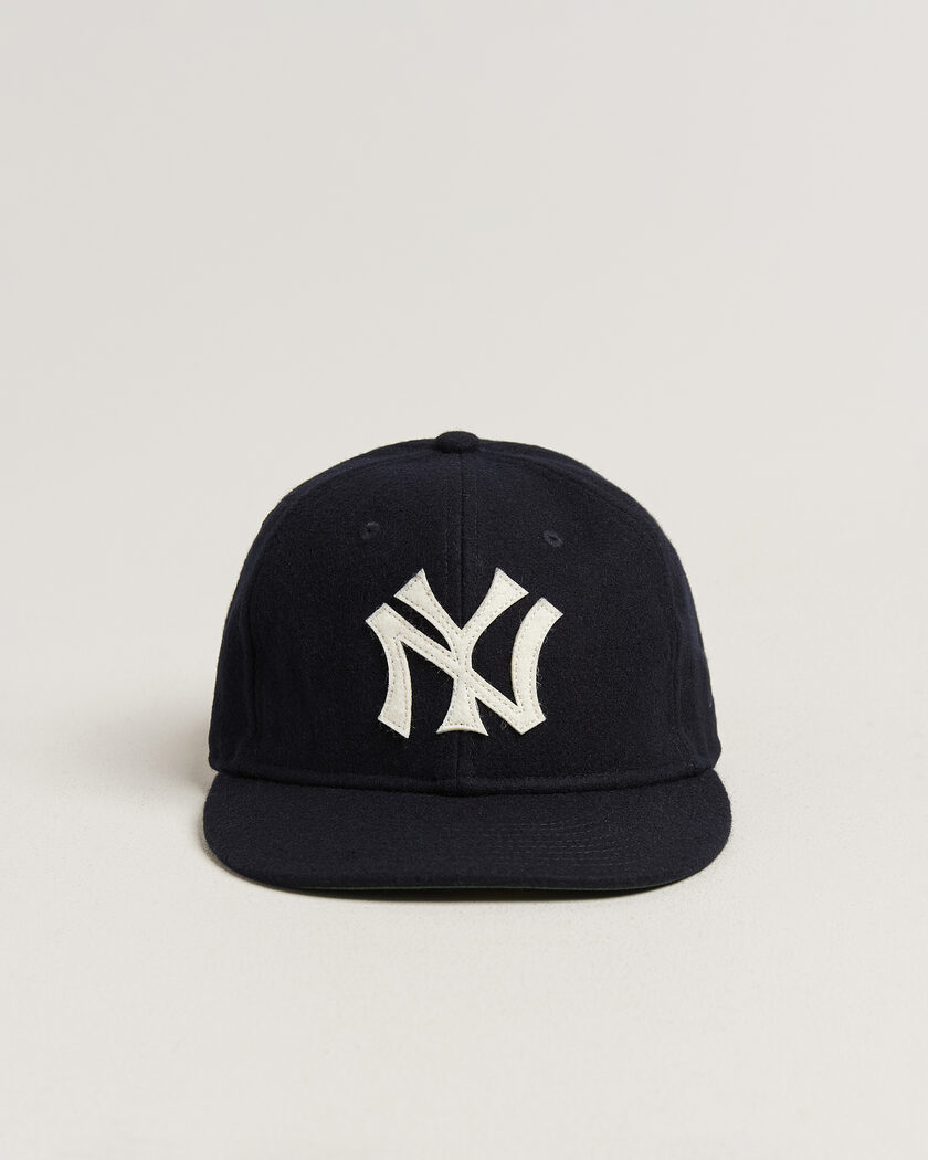 New Era Retro Crown 9Fifty Melton Wool Cap New York Yankees – Blå
