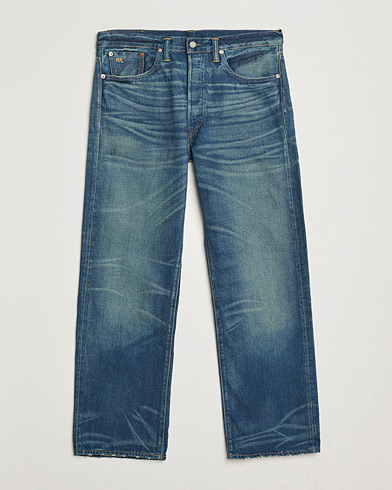 RRL Vintage Fit 5-Pocket Denim Grandfalls Wash – Blå