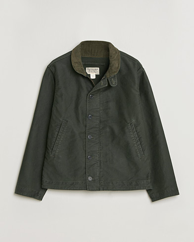 RRL Bower Deck Jacket Vintage Black – Grøn
