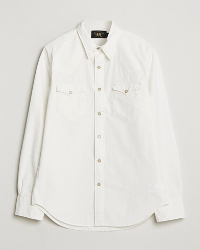 RRL Buffalo Western Shirt White – Hvid