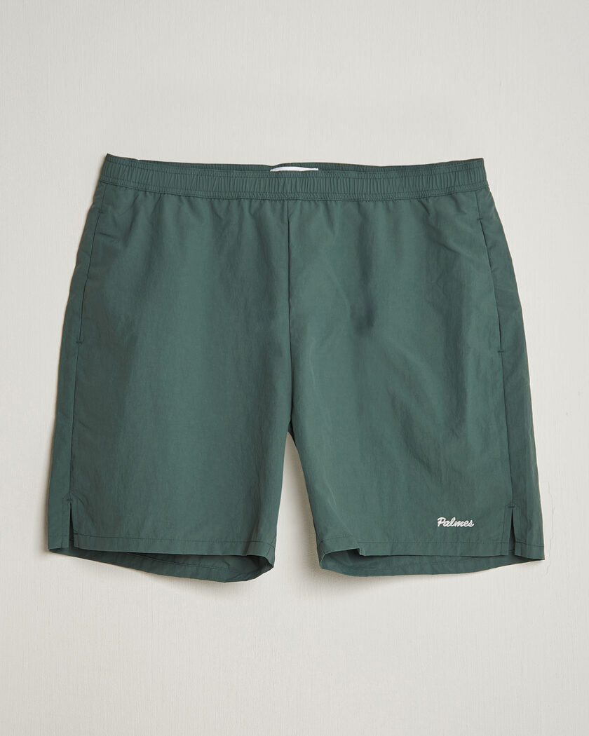 Palmes Stitch Tennis Shorts Dark Green – Grøn