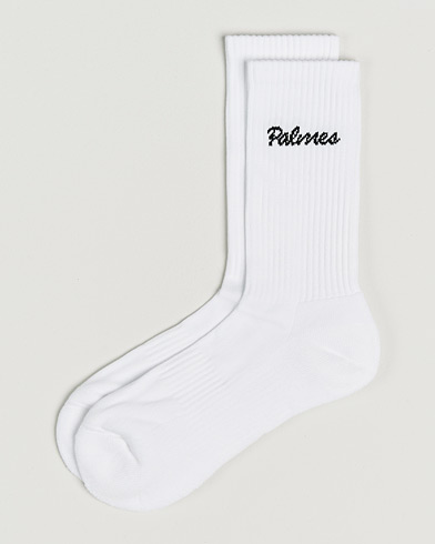 Palmes 2-Pack Stitch Socks White – Hvid
