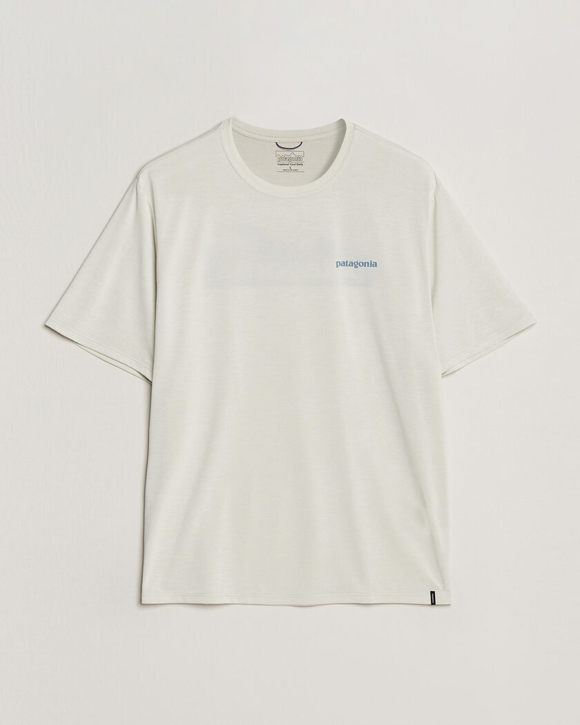 Patagonia Cap Cool Daily Logo T-Shirt Dyno White – Hvid