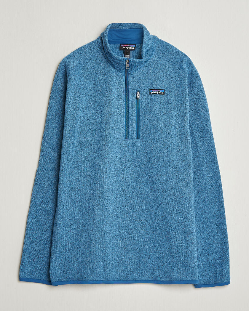Patagonia Better Sweater Half Zip Fleece Jacket Aquatic Blue – Blå